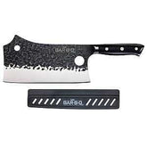 Mr. BAR-B-Q 40010Y Griller's Cleaver Knife, HCS Blade, Wood Handle, 17.7 in OAL